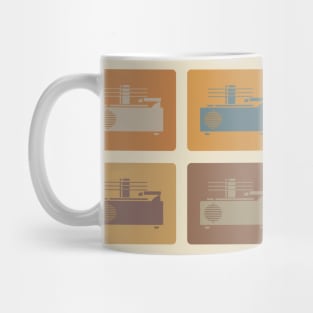 Four Vintage Turntables Mug